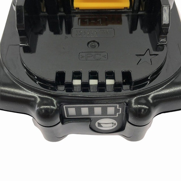 ☆中古美品 充電回数1回 makita マキタ 18V 2.0Ah 純正 リチウムイオンバッテリー BL1820B 残量表示付 リチウムイオン電池135637 - 7