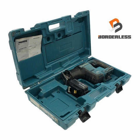 ☆中古品☆makita マキタ 18V 充電式レシプロソー JR188D バッテリ1個(18V6.0Ah) ケース付 コードレス セーバソー セーバーソー116741 - 0