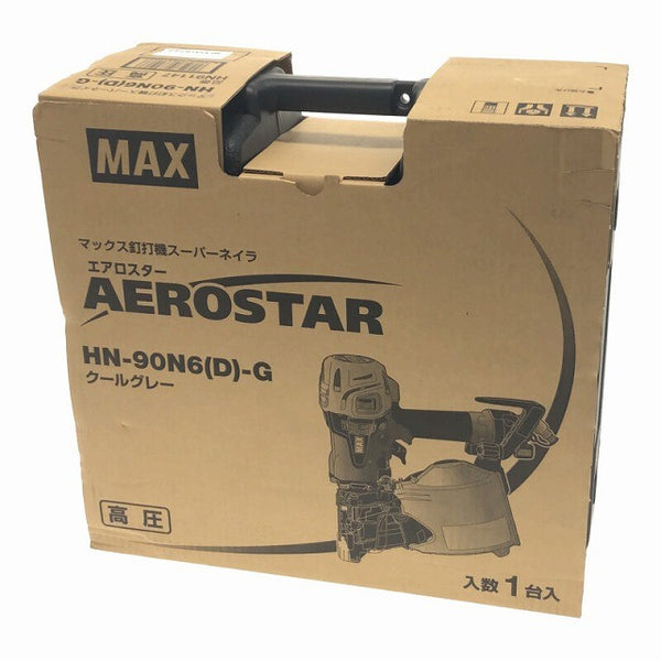 ☆未使用品☆MAX マックス 高圧 90mm スーパーネイラ HN-90N6(D)-G コイルネイラ 高圧釘打機 エアロスター134230 - 10