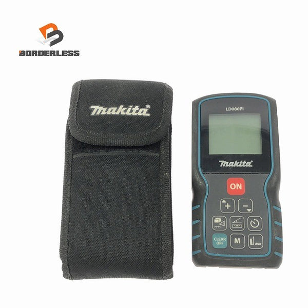 ☆中古美品☆ makita マキタ 80m レーザー距離計 LD080PI 本体+専用ソフトケース メジャー 測量 計測 光学測定器136805 - 1