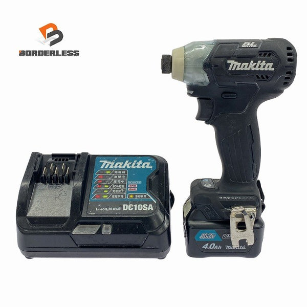☆美品☆makita マキタ 10.8V 充電式インパクトドライバ TD111D バッテリー(10.8V 4.0Ah) 充電器付き 電動工具130263 - 1