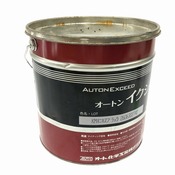 ☆未使用品☆オート化学工業株式会社 AUTON EXCEED オートンイクシード 6L 缶 KMオニキスブラック 建築用 シーリング材134260 - 3