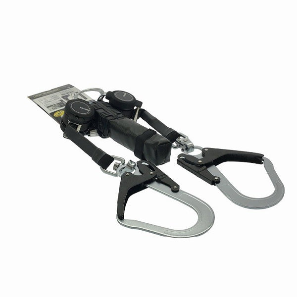 ☆未使用品☆TAJIMA タジマ ハーネス用ランヤード A1KR150F-WL5  ダブル L5スチールフック 頑丈 ランヤード長1500mm KRタイプ  116039 - 3