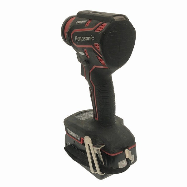 ☆比較的綺麗☆Panasonic パナソニック 14.4V/18V 充電ドリルドライバー EZ1DD2J18D-R 赤 バッテリ2個(5.0Ah) 充電器 アタッチメント付き119432 - 7