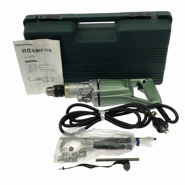 ☆未使用品☆ HITACHI 日立工機 100V 19mm 振動ドリル V-19 本体+パーツ+ケース130190 - 3