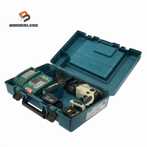 ☆中古品☆makita マキタ 14.4V 充電式ハンマドリル HR162D バッテリー2個(14.4V 4.0Ah) 充電器付き130747