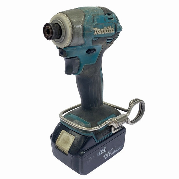 ☆比較的綺麗☆makita マキタ 18V 充電式インパクトドライバ TD173DRGX 青/ブルー バッテリー2個(18V 6.0Ah) 充電器 ケース付 - 4