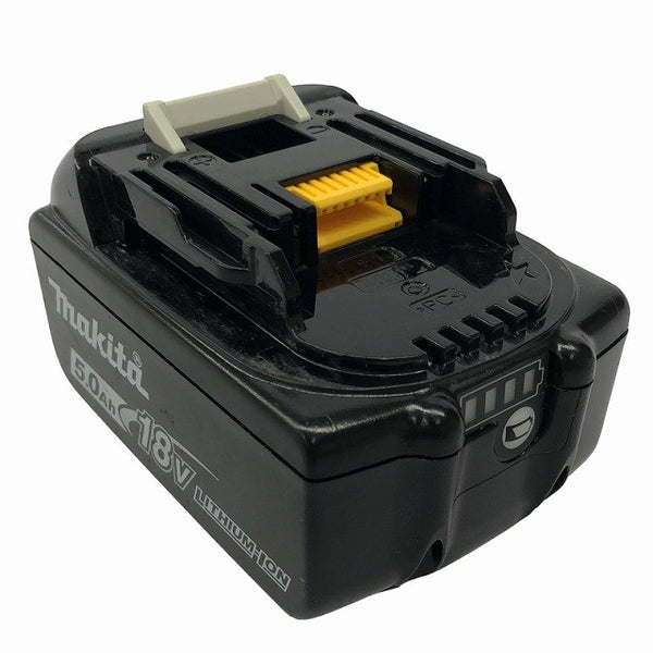 ☆中古品 充電回数9回☆☆makita マキタ 18V 5.0Ah 純正 リチウムイオンバッテリー BL1850B 残量表示付 リチウムイオン電池 蓄電池130956 - 6