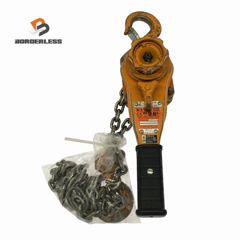 ☆中古品☆KITO キトー レバーブロック L5形 LB008 荷重0.8ton/800kg 揚程1.5m レバーホイスト ガッチャ 荷揚げ機 荷締め機134842