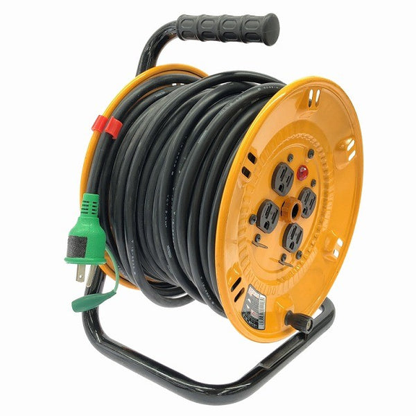 ☆中古品☆NICHIDO 日動工業 単相100V 30m コードリール NP-E34 屋内用 延長コード 電工ドラム ドラムリール137872 - 2
