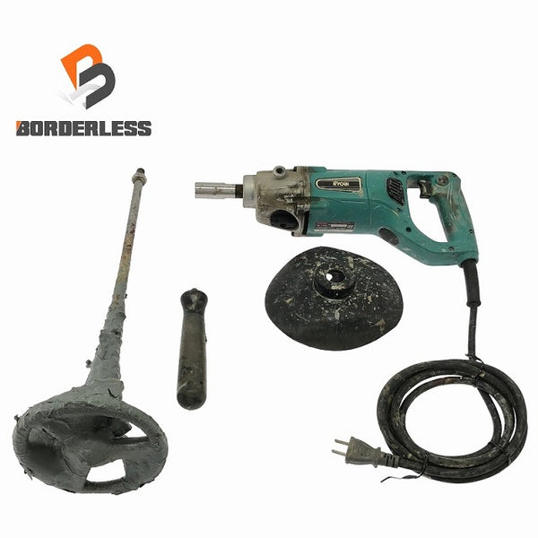 ☆中古品☆RYOBI リョービ 100V パワーミキサー PMT-1362A コード式 攪拌機 撹拌機 かくはん機 カクハン機111150 - 1