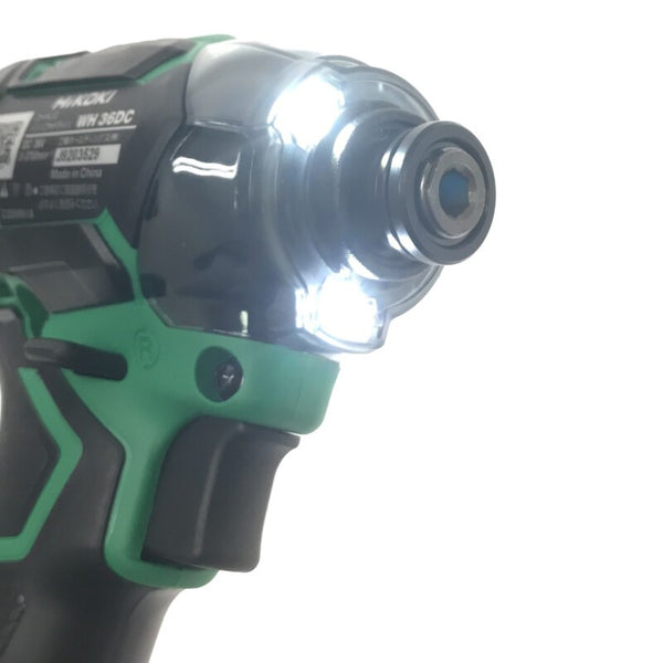 ☆未使用品☆HiKOKI ハイコーキ 36V コードレスインパクトドライバー WH36DC(2XPSZ) アグレッシブグリーン フルセット117286 - 8