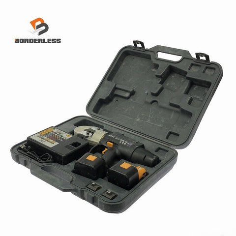 ☆中古品☆ Natonal ナショナル 12V 充電圧着器 EZ3902 バッテリー2個+充電器+ケース 圧着機/工具 松下電工125064