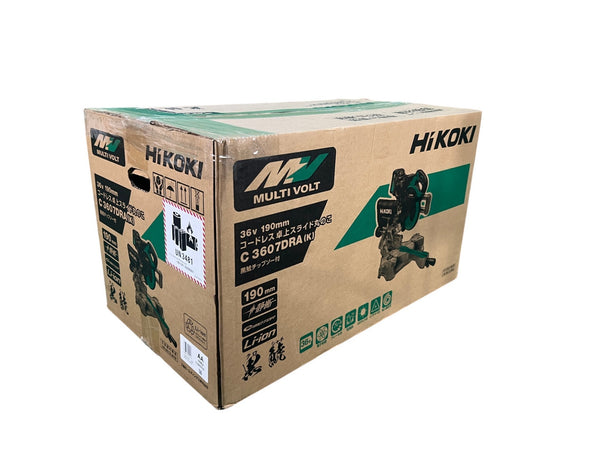 ☆未使用品☆HiKOKI ハイコーキ  36V 190mm コードレス卓上スライド丸のこ C3607DRA(K)(XPSZ) バッテリー1個 充電器付134595 - 3