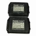 ☆中古品2点セット☆makita マキタ 18V 6.0Ah 純正 リチウムイオンバッテリー BL1860B×2 残量表示付 雪マーク 蓄電池132930 - 10