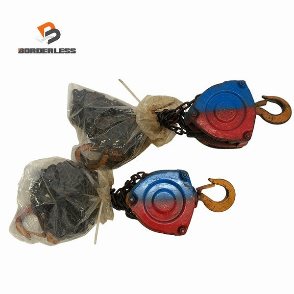 ☆中古品2個セット☆KITO キトー チェーンブロック CB010 M3形 荷重1.0ton/1ton 揚程2.5m 手動式 チェンブロック 吊り具 荷揚げ136177 - 1