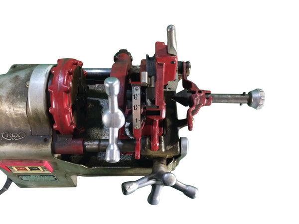 ☆中古品☆REX レッキス パイプマシン N40A3 ねじ切り ダイヘッド付き - 7