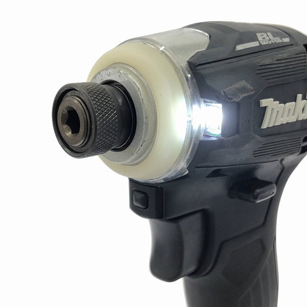 ☆比較的綺麗☆makita マキタ 14.4V 充電式インパクトドライバ TD162DRGXB 黒 バッテリー2個(14.4V 6.0Ah) 充電器 ケース付 - 8