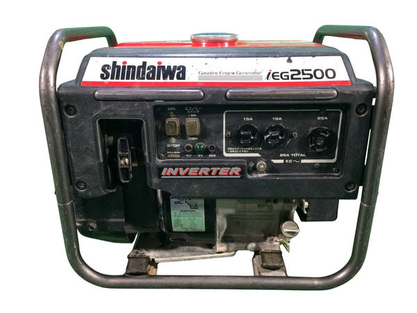 ☆中古品☆SHINDAIWA 新ダイワ インバータ発電機 IEG2500 2.5kVA インバーター発電機 ガソリンエンジン アウトドア 防災 やまびこ128714 - 7