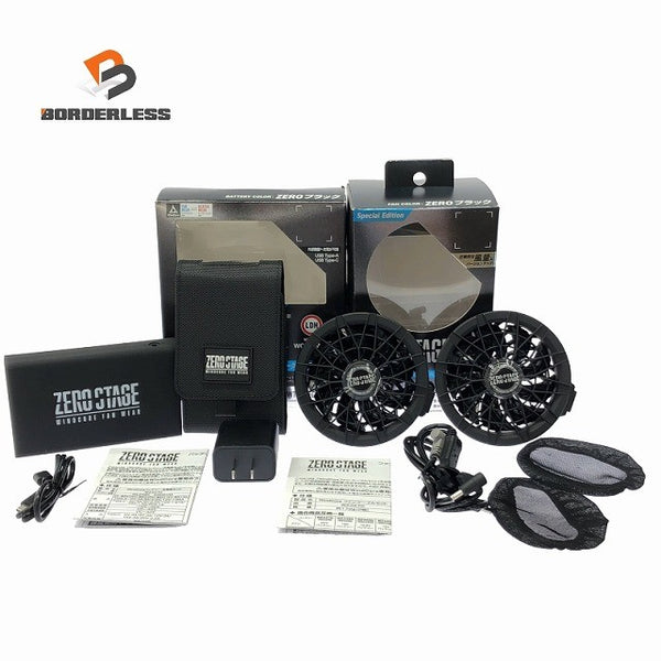 ☆未使用品☆WORKMAN ワークマン 空調作業服用ファン＆バッテリ WZ4470 WZ4570 ZEROブラック 25.0V 130l/s LDHコラボ125650 - 1