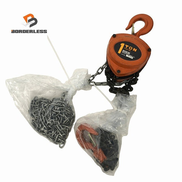 ☆中古品☆HHH スリーエッチ チェーンブロック TYPE-R2 荷重1ton チェンブロック 荷揚げ機 吊り具118894 - 1