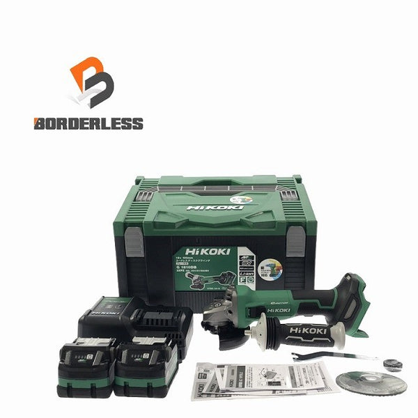 ☆未使用品☆ HIKOKI ハイコーキ 18V 100mm コードレスディスクグラインダ G1810DB(2XPZ)マルチバッテリ2個+充電器+ケース117350 - 1