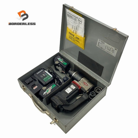 ☆中古品☆TONE トネ 36V コードレスシャーレンチ CSM220 マルチボルトバッテリー2個(BSL36B18)充電器 ケース付 充電式シャーレンチ128327