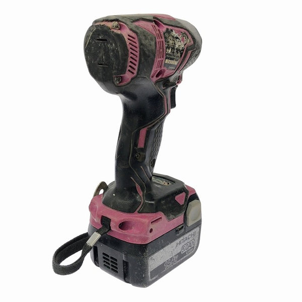☆中古品☆ HITACHI 日立 14.4V 充電式インパクトドライバ WH14DDL バッテリー1個(14.4V 5.0Ah)充電器+ケース113129 - 6