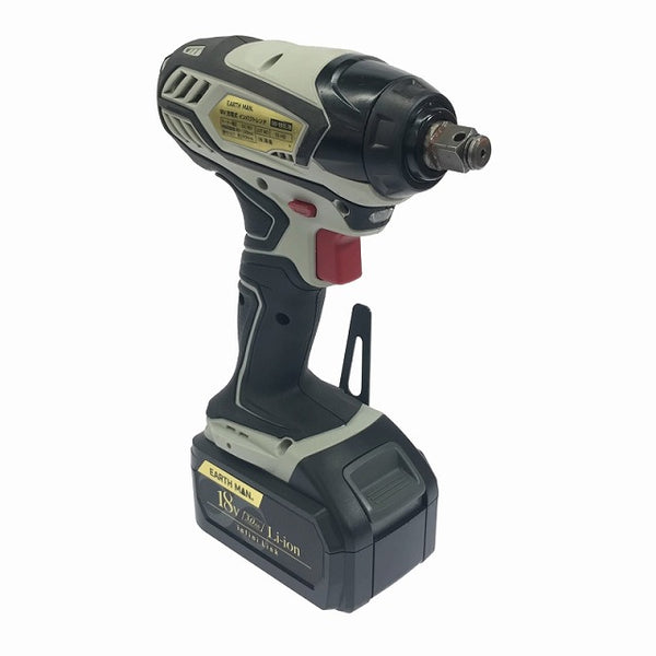 ☆未使用品☆EARTH MAN アースマン 充電式インパクトレンチ IW-180LiB バッテリー1個(18V 3.0Ah) 充電器 ケース付 コードレス - 5