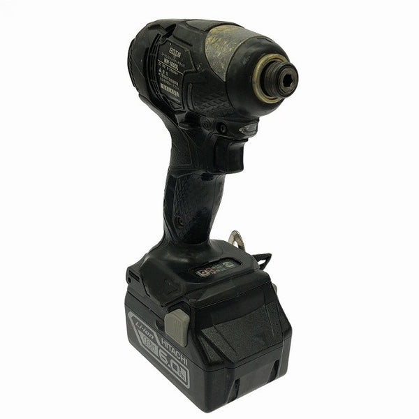☆中古品☆HITACHI 日立工機 コードレスインパクトドライバ WH18DDL バッテリー2個(18V6.0Ah) 充電器 ケース付き132576 - 6