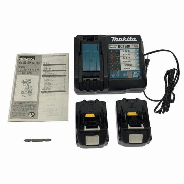 ☆未使用品 ケース不良☆makita マキタ 18V 充電式インパクトドライバ TD173DRGXO オリーブ バッテリー2個(18V 6.0Ah)充電器135483 - 10