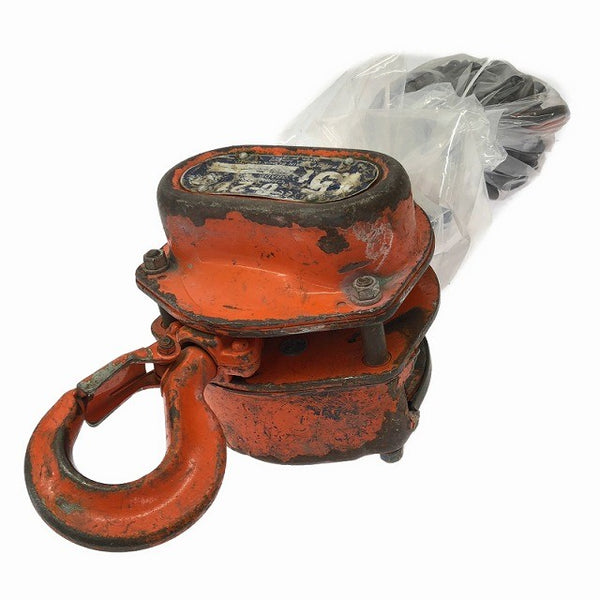 ☆中古品☆ELEPHANT エレファント フック式 チェーンブロック C-21/C21型 C21-01525 荷重1.5ton 吊り具 象印チェンブロック132995 - 2