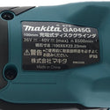 ☆未使用品☆makita マキタ 100mm 40Vmax 充電式ディスクグラインダ GA045GRMX バッテリー2個(40Vmax 4.0Ah) 充電器 ケース付135249 - 10