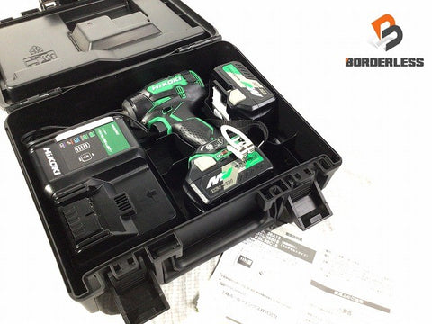 ☆未使用品☆HiKOKI ハイコーキ 36V コードレスインパクトレンチ WR36DC(2XP) バッテリ2個(36V 2.5AH)充電器 充電式 マルチボルト118483 - 0