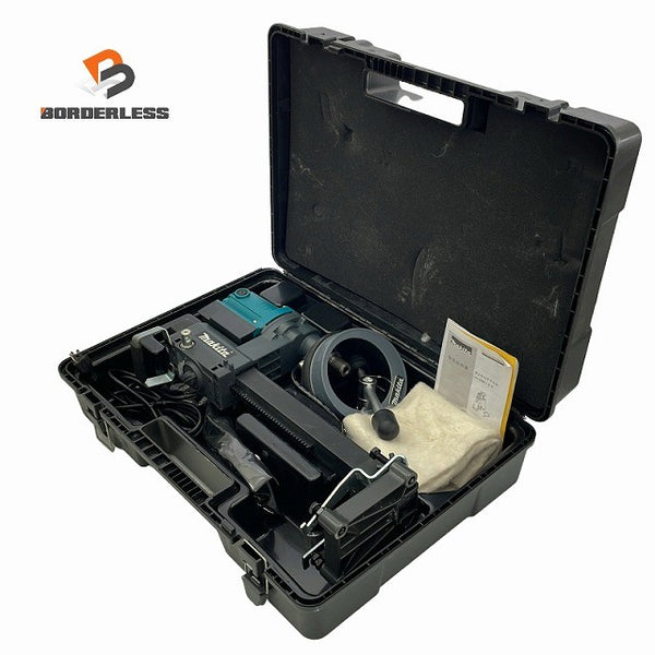 ☆中古品☆makita マキタ 100V 160mm ダイヤコアドリル DM122 本体+台座+ケース付 ダイヤモンドコアドリル ダイモドリル 穴あけ130014 - 1