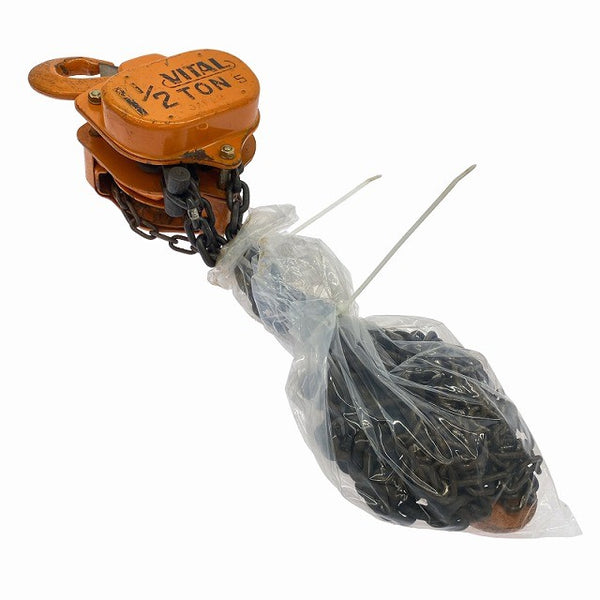 ☆中古品☆VITAL バイタル チェーンブロック VH5 荷重1 1/2ton 1.5ton 揚程2.5m 手動式 チェンブロック 荷揚げ機 吊り具129644 - 5