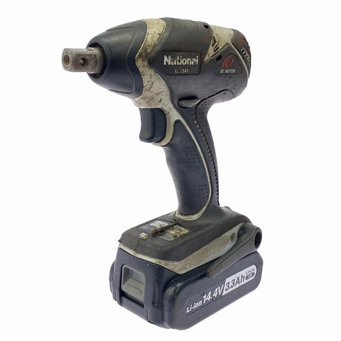 ☆中古品☆National ナショナル 14.4V 充電式インパクトレンチ EZ7541 バッテリ1個(3.3Ah※対応充電器EZ0L81のみ)付き コードレス129059 - 0