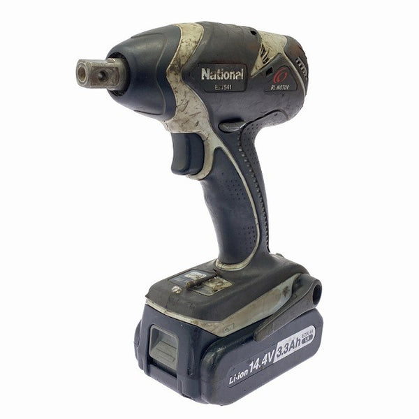 ☆中古品☆National ナショナル 14.4V 充電式インパクトレンチ EZ7541 バッテリ1個(3.3Ah※対応充電器EZ0L81のみ)付き コードレス129059 - 2