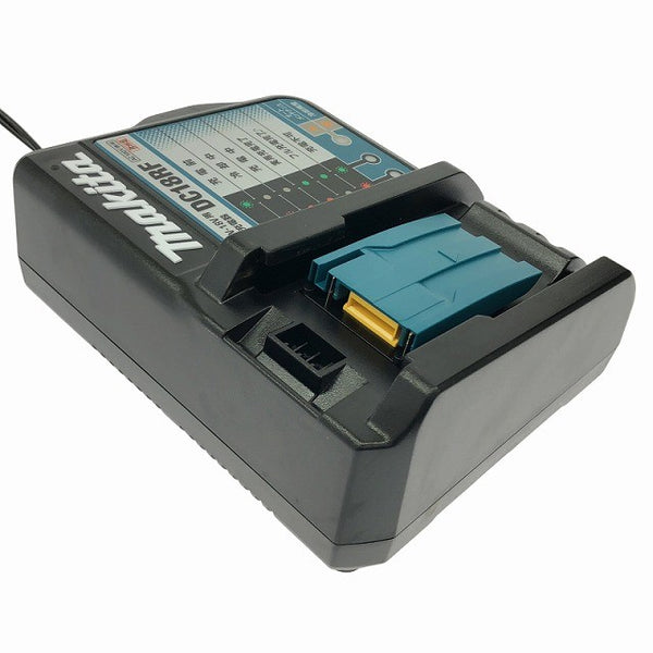 ☆中古美品☆makita マキタ 14.4V/18V 純正 急速充電器 DC18RF ケース付 リチウムイオンバッテリー用 リチウムイオン電池用137202 - 5