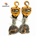 ☆中古品2個セット☆KITO キトー チェーンブロック M3形 CB010 荷重1.0ton/1ton 揚程2.5m 手動式 チェンブロック 吊り具 荷揚げ機136341 - 1