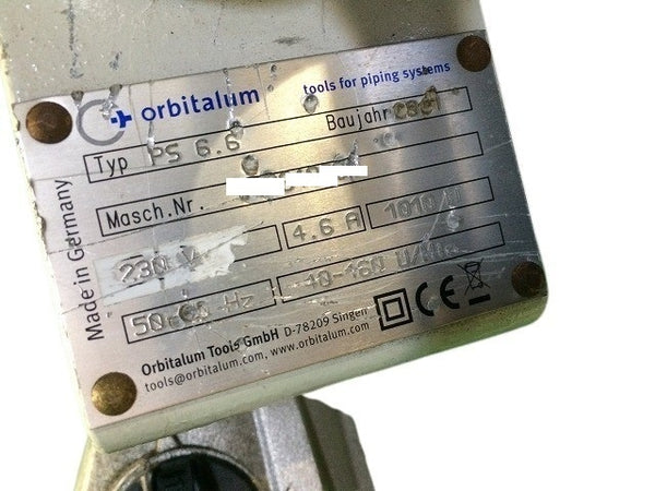 ☆中古品☆Orbitalum オービタルム 高速パイプ切断機 PS6.6 台付き 面取り機115060 - 10