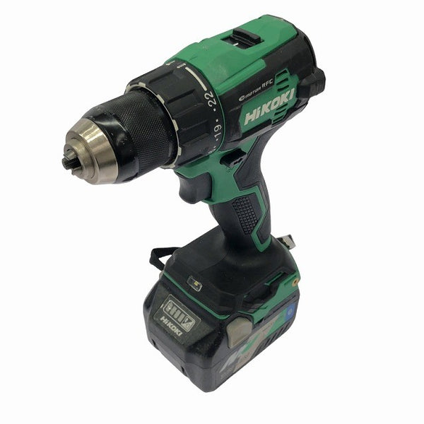 ☆中古品☆ HIKOKI ハイコーキ 36V 13mm コードレス振動ドライバドリル DV18DE 本体+バッテリー2個+充電器+ケース 116482 - 4