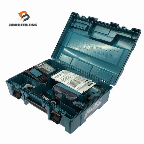 ☆中古品☆makita マキタ 18V 18mm ハンマドリル HR182D 集じんシステム 充電器 ケース付 コードレス ハンマードリル 穴あけ121186 - 1