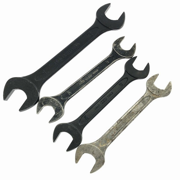 ☆中古品14本セット☆ASH ASAHI アサヒ 旭金属 片口スパナ6本 36～41mm 両口スパナ8本 16-18mm～27-30mm ハンドツール123689 - 10