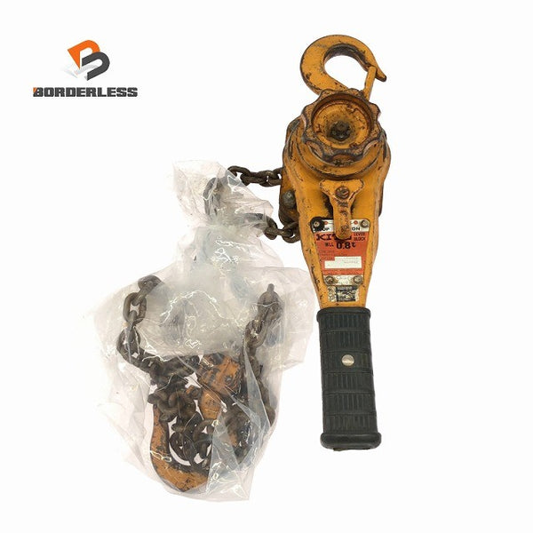 ☆中古品☆KITO キトー レバーブロック L5形 LB008 荷重0.8ton/800kg 揚程1.5m レバーホイスト ガッチャ133078 - 1