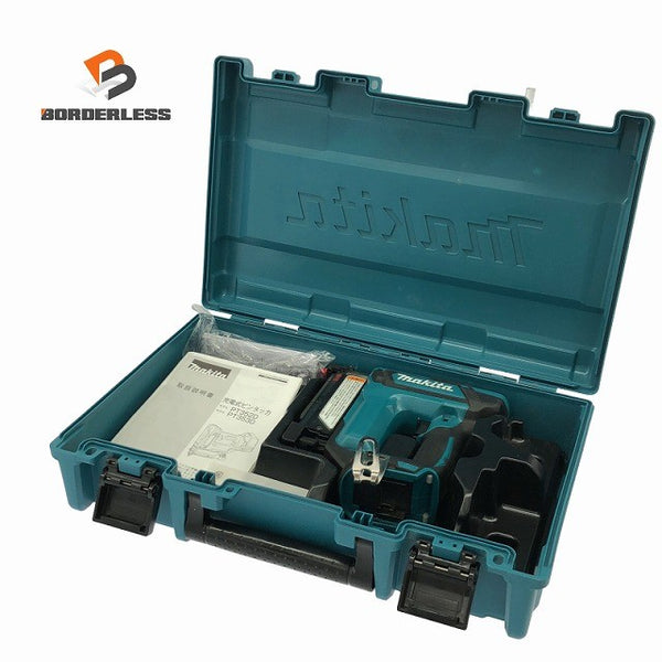 ☆中古美品☆makita マキタ 18V 35mm 充電式ピンタッカー PT353DZK 本体とケース コードレス ピンネイラ ピン釘打機137885 - 1