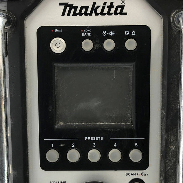 ☆中古品☆makita マキタ 7.2V～18V/100V 充電式ラジオ MR107 白/ホワイト 本体のみ コードレス 作業ラジオ 現場ラジオ134868 - 6