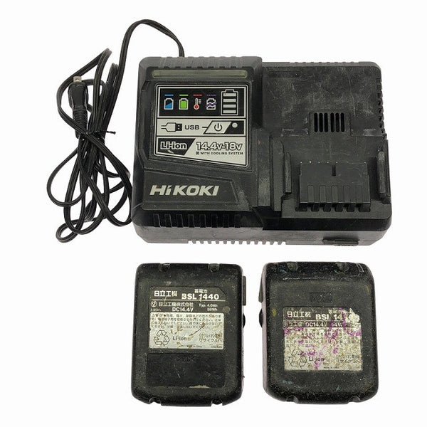 ☆中古品☆ HITACHI 日立工機 18V コードレスインパクトドライバー WH18DDL2 バッテリ2個(14.4V 6.0Ah)充電器+ケース 充電式122761 - 10