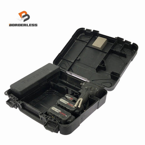 ☆中古品☆Panasonic パナソニック 14.4V/18V 充電インパクトドライバー EZ76A1 バッテリ2個(18V4.2Ah) ケース付124318