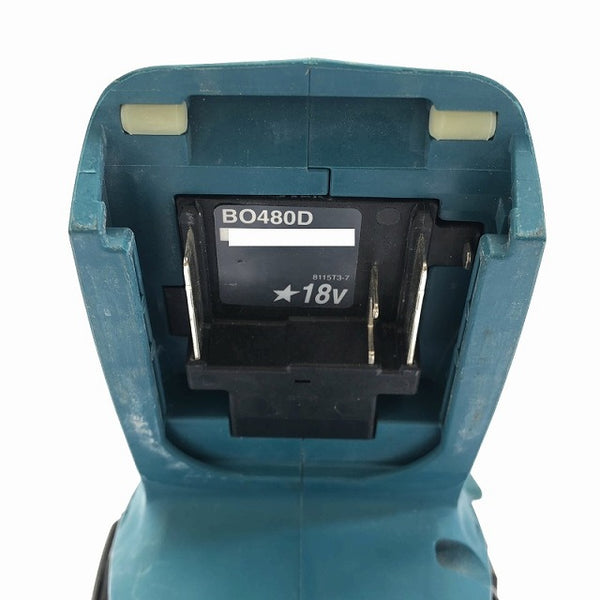 ☆中古品☆makita マキタ 18V 充電式防じんミニサンダー BO480D 本体＋ダストバッグ付 コードレス 小型 研磨機 防塵ミニサンダー - 6